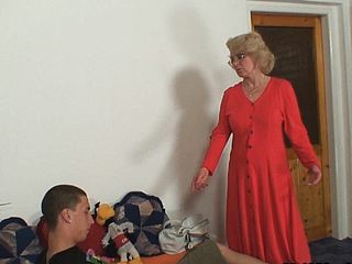 Blonde Girlfriends Mother Takes It From Behind