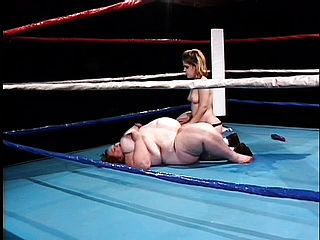 Round Females Are Screwing Each Other On Boxing Ring And Spunk Firm